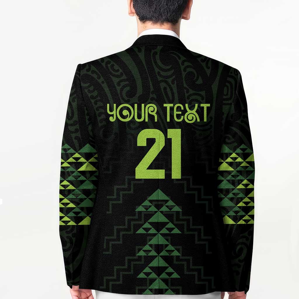 Custom New Zealand Maori Koru Koiri Motif Blazer - Polynesian Pride