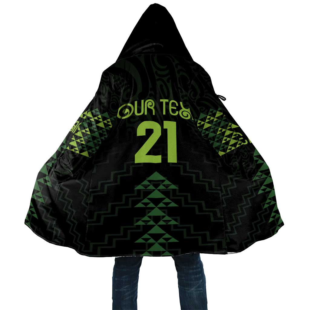Custom New Zealand Maori Koru Koiri Motif Cloak - Polynesian Pride