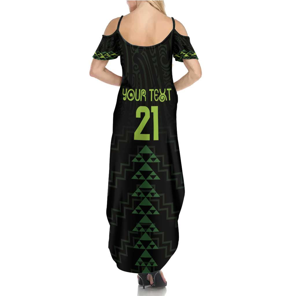 Custom New Zealand Maori Koru Koiri Motif Family Matching Summer Maxi Dress and Hawaiian Shirt