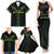 Custom New Zealand Maori Koru Koiri Motif Family Matching Tank Maxi Dress and Hawaiian Shirt