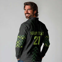 Custom New Zealand Maori Koru Koiri Motif Long Sleeve Polo Shirt