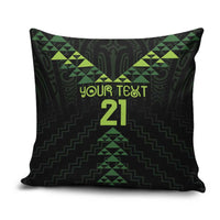 Custom New Zealand Maori Koru Koiri Motif Pillow Cover - Polynesian Pride