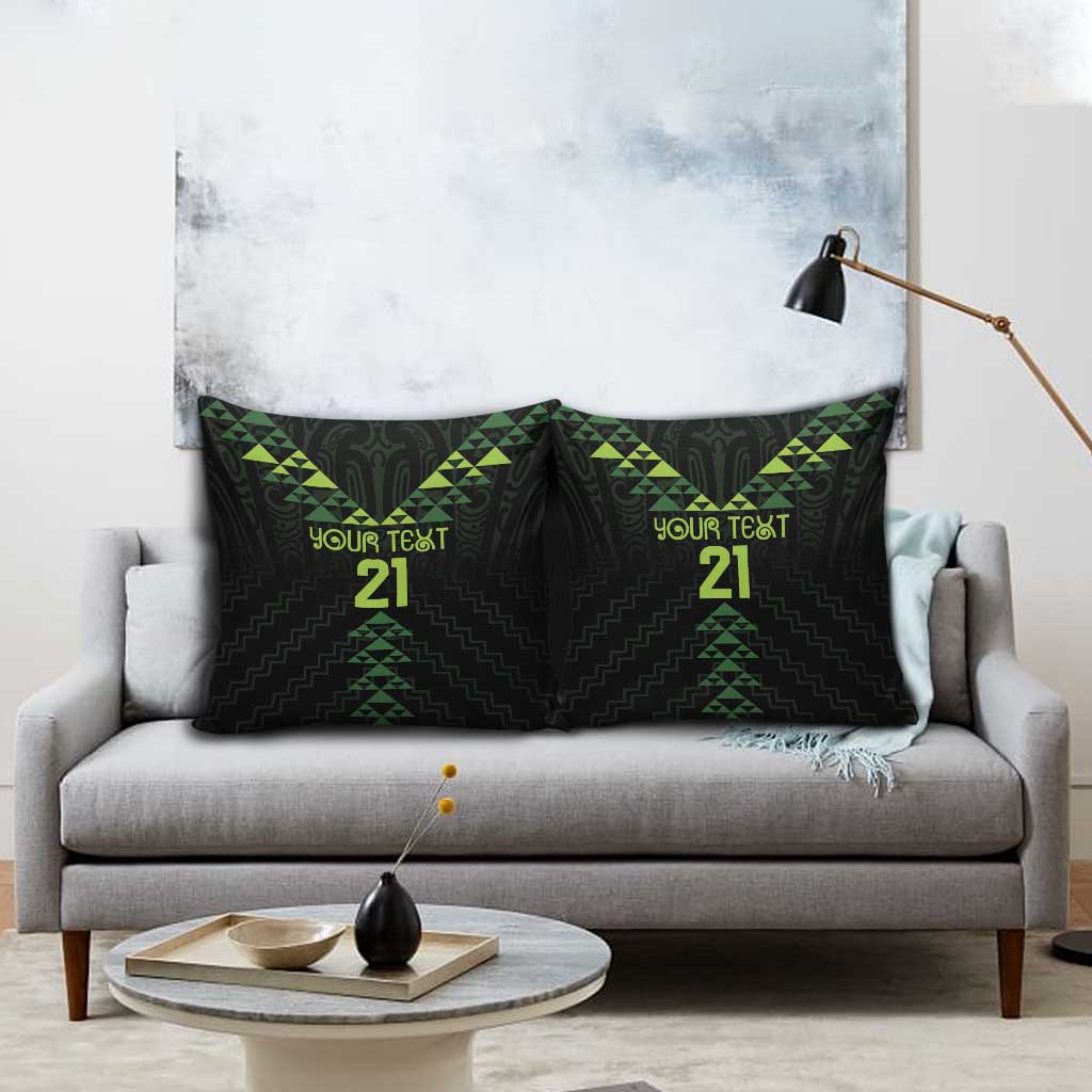 Custom New Zealand Maori Koru Koiri Motif Pillow Cover - Polynesian Pride