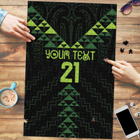 Custom New Zealand Maori Koru Koiri Motif Puzzle - Polynesian Pride