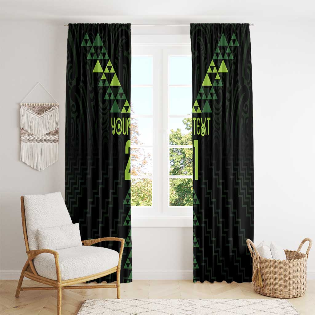 Custom New Zealand Maori Koru Koiri Motif Window Curtain LT9 - Polynesian Pride