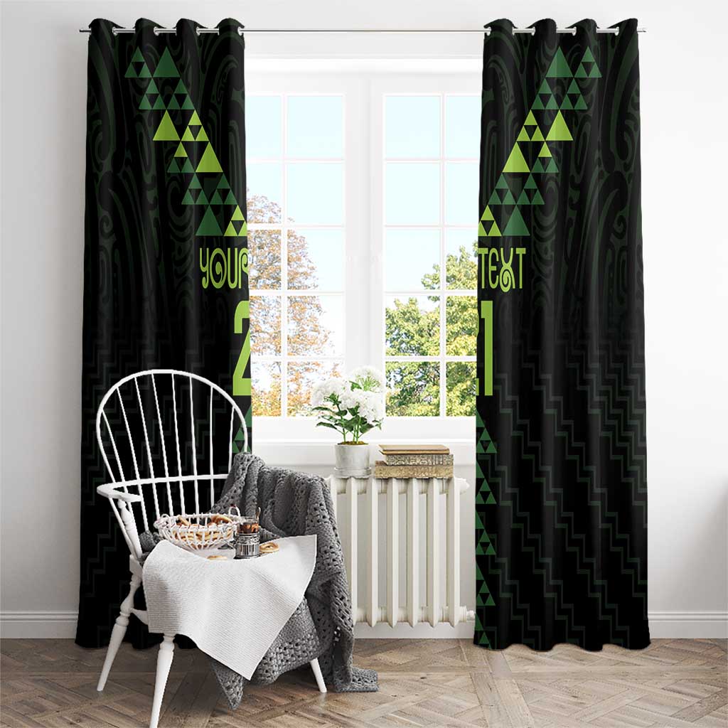 Custom New Zealand Maori Koru Koiri Motif Window Curtain LT9 - Polynesian Pride