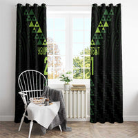 Custom New Zealand Maori Koru Koiri Motif Window Curtain LT9 - Polynesian Pride
