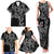 Filipino Sun Tribal Tattoo Family Matching Tank Maxi Dress and Hawaiian Shirt Philippines Inspired Barong Simple Black