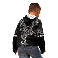 Filipino Sun Tribal Tattoo Kid Hoodie Philippines Inspired Barong Simple Black