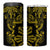 Filipino Sun Tribal Tattoo 4 in 1 Can Cooler Tumbler Philippines Inspired Barong Simple Gold