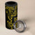 Filipino Sun Tribal Tattoo 4 in 1 Can Cooler Tumbler Philippines Inspired Barong Simple Gold