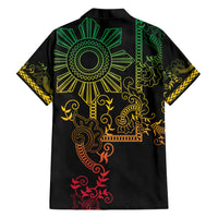 Filipino Sun Tribal Tattoo Hawaiian Shirt Philippines Inspired Barong Reggae Art