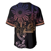 Filipino Sun Tribal Tattoo Baseball Jersey Philippines Inspired Barong Pink Art