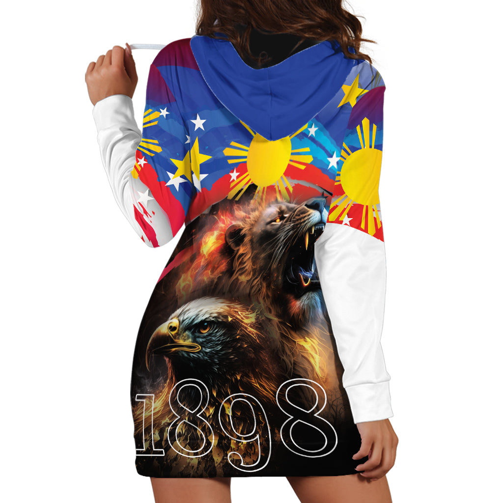 Philippines Lion and Eagle 1898 Hoodie Dress Pilipinas Maligayang Araw ng Kalayaan