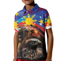 Philippines Lion and Eagle 1898 Kid Polo Shirt Pilipinas Maligayang Araw ng Kalayaan