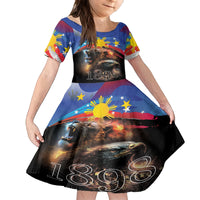 Philippines Lion and Eagle 1898 Kid Short Sleeve Dress Pilipinas Maligayang Araw ng Kalayaan