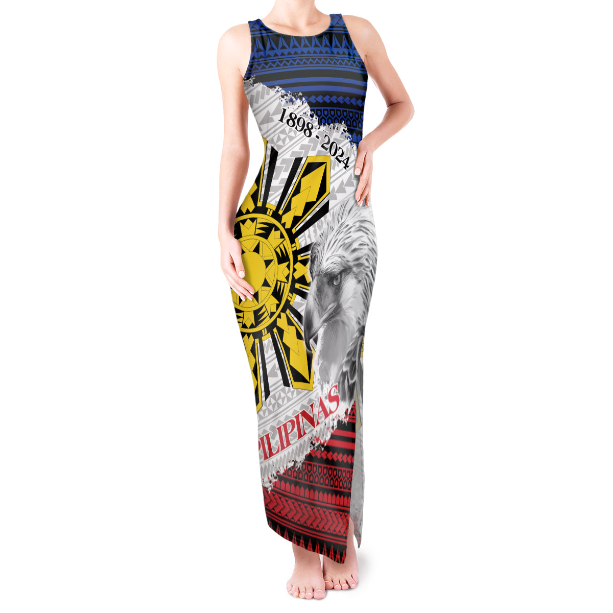 Philippines 126th Independence Day Tank Maxi Dress Pilipinas Hunyo 12 Maligayang Araw ng Kalayaan