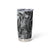 Pacific Beauty Girl Tumbler Cup Black Polyneisan Tribal Vintage Motif