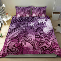 Pacific Beauty Girl Bedding Set Pink Polyneisan Tribal Vintage Motif LT9 - Polynesian Pride