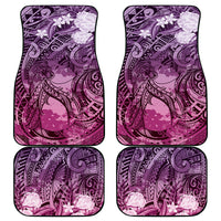 Pacific Beauty Girl Car Mats Pink Polyneisan Tribal Vintage Motif LT9 - Polynesian Pride