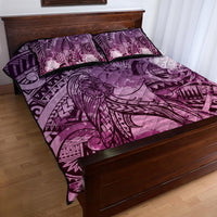 Pacific Beauty Girl Quilt Bed Set Pink Polyneisan Tribal Vintage Motif LT9 - Polynesian Pride