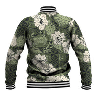 Tongan Kupesi Ngatu Hibiscus Vintage Motif Baseball Jacket LT9 - Polynesian Pride