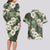 Tongan Kupesi Ngatu Hibiscus Vintage Motif Couples Matching Long Sleeve Bodycon Dress and Hawaiian Shirt