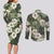 Tongan Kupesi Ngatu Hibiscus Vintage Motif Couples Matching Long Sleeve Bodycon Dress and Long Sleeve Button Shirt