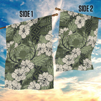 Tongan Kupesi Ngatu Hibiscus Vintage Motif Garden Flag LT9 - Polynesian Pride