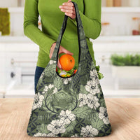 Tongan Kupesi Ngatu Hibiscus Vintage Motif Grocery Bag LT9 - Polynesian Pride