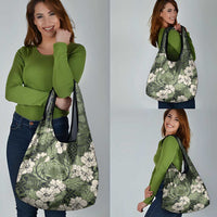 Tongan Kupesi Ngatu Hibiscus Vintage Motif Grocery Bag LT9 - Polynesian Pride