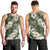 Tongan Kupesi Ngatu Hibiscus Vintage Motif Men Tank Top