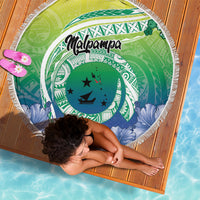 Malpampa Vanuatu Beach Blanket Hibiscus Sand Drawing with Pacific Pattern LT9 - Polynesian Pride