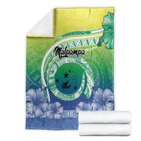 Malpampa Vanuatu Blanket Hibiscus Sand Drawing with Pacific Pattern LT9 - Polynesian Pride