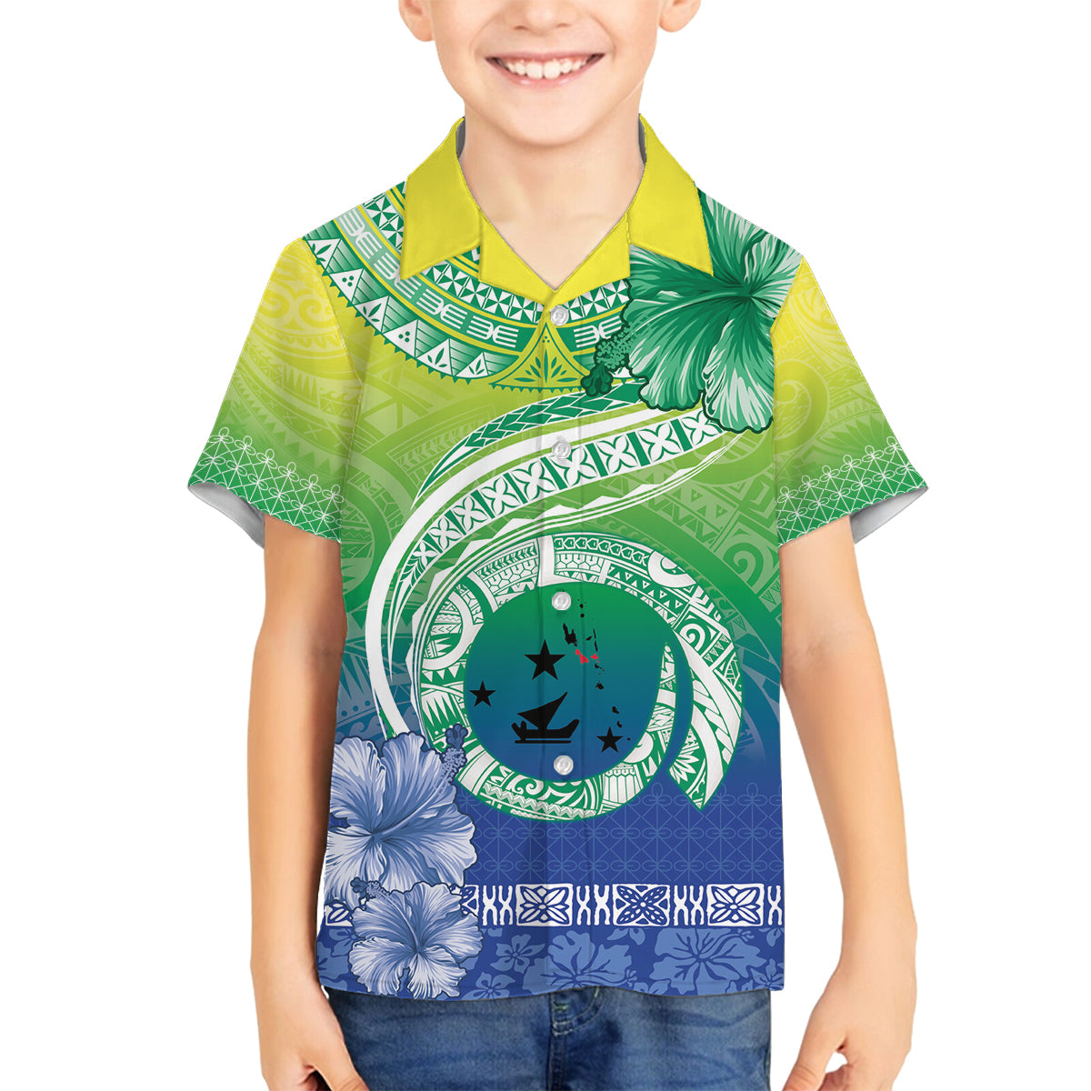 Malpampa Vanuatu Family Matching Off Shoulder Maxi Dress and Hawaiian Shirt Hibiscus Sand Drawing with Pacific Pattern