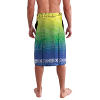 Malpampa Vanuatu Lavalava Hibiscus Sand Drawing with Pacific Pattern LT9 - Polynesian Pride