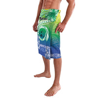 Malpampa Vanuatu Lavalava Hibiscus Sand Drawing with Pacific Pattern LT9 - Polynesian Pride