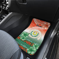 Penama Vanuatu Car Mats Hibiscus Sand Drawing with Pacific Pattern LT9 - Polynesian Pride