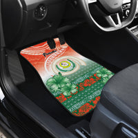 Penama Vanuatu Car Mats Hibiscus Sand Drawing with Pacific Pattern LT9 - Polynesian Pride