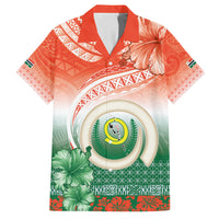 Penama Vanuatu Family Matching Puletasi and Hawaiian Shirt Hibiscus Sand Drawing with Pacific Pattern