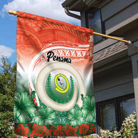 Penama Vanuatu Garden Flag Hibiscus Sand Drawing with Pacific Pattern LT9 - Polynesian Pride