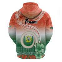 Penama Vanuatu Hoodie Hibiscus Sand Drawing with Pacific Pattern