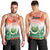 Penama Vanuatu Men Tank Top Hibiscus Sand Drawing with Pacific Pattern