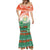 Penama Vanuatu Mermaid Dress Hibiscus Sand Drawing with Pacific Pattern