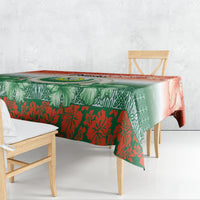 Penama Vanuatu Tablecloth Hibiscus Sand Drawing with Pacific Pattern LT9 - Polynesian Pride