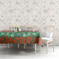 Penama Vanuatu Tablecloth Hibiscus Sand Drawing with Pacific Pattern LT9 - Polynesian Pride