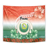Penama Vanuatu Tapestry Hibiscus Sand Drawing with Pacific Pattern LT9 - Polynesian Pride