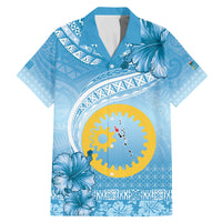 Sanma Vanuatu Family Matching Mermaid Dress and Hawaiian Shirt Hibiscus Sand Drawing with Pacific Pattern