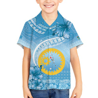 Sanma Vanuatu Family Matching Puletasi and Hawaiian Shirt Hibiscus Sand Drawing with Pacific Pattern