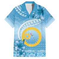 Sanma Vanuatu Hawaiian Shirt Hibiscus Sand Drawing with Pacific Pattern